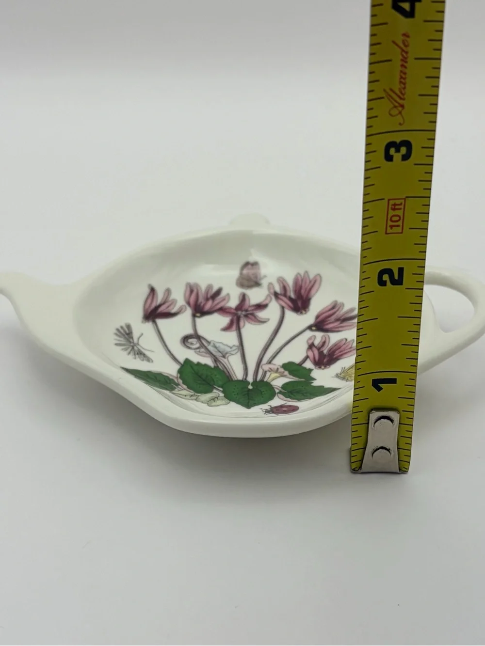 Portmeirion Botanic Garden Cyclamen Tea Bag Caddy/Holder or Spoon Rest